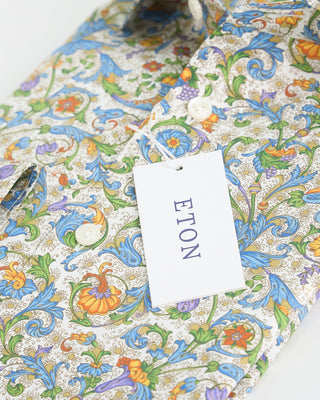 Eton Floral Print Contemporary Shirt Multi 1 3
