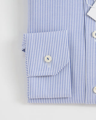 Eton Striped Oxford Contemporary Shirt Blue 1 1