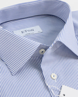 Eton Striped Oxford Contemporary Shirt Blue 1 2
