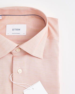 Eton Contemporary Orange Solid Wrinkle Free Oxford Orange 1848