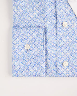 Eton Contemporary Light Blue Geometric Signature Twill Shirt Light Blue 4 1242