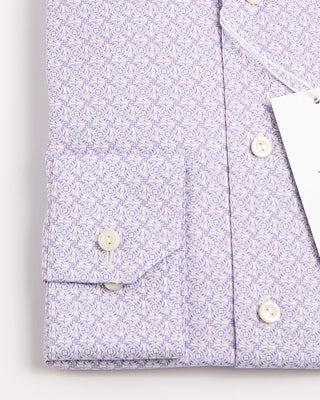 Eton Contemporary Pink Geometric Signature Twill Shirt Pink 1180