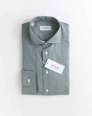 Eton Signature Oxford Slim Shirt Green 2672