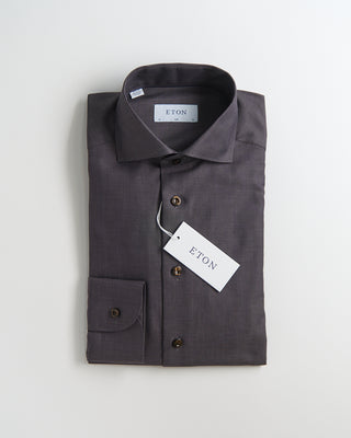 Semi Solid Signature Dobby Slim Shirt