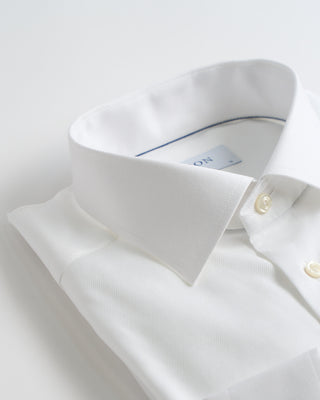 Eton Melange Solid Slim Shirt White 0