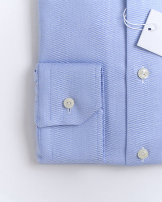 Eton Melange Solid Contemporary Shirt Light Blue 2672 2