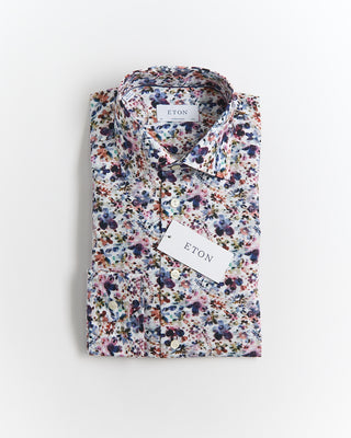 Eton Multi Floral Twill Contemporary Shirt Multi 1