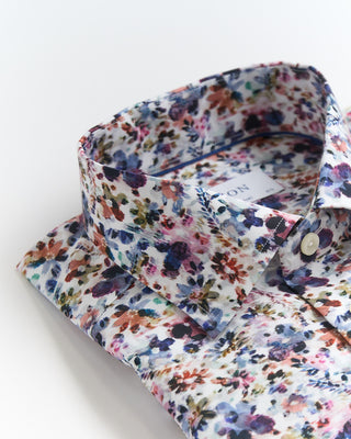 Eton Multi Floral Twill Contemporary Shirt Multi 1 3