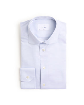 Eton Semi Solid Twill Slim Shirt Light Blue 1 6682