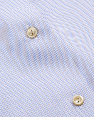 Eton Semi Solid Signature Twill Slim Shirt Light Blue 3 7504