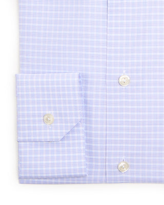 Eton Check Fine Twill Slim Shirt Mauve 1 8469