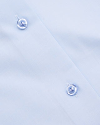 Eton Solid Cotton  Tencel Slim Shirt Light Blue 4 7514