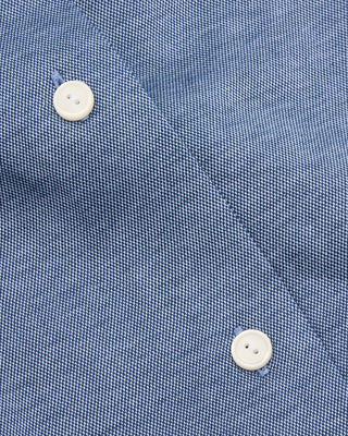 Eton Filo Di Scozia Knit Slim Shirt Blue 4 7523