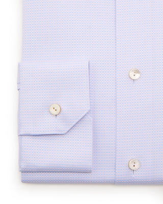 Eton Mini Check Supima 120s Contemporary Shirt Pink 2 7496