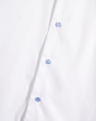 Eton Floral Effect Signature Twill Contemporary Shirt White 8 9656