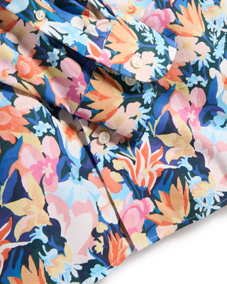 Eton Floral Cotton Tencel Contemporary Shirt Multi 11 8604