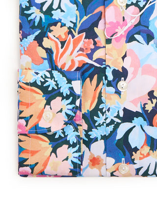 Eton Floral Cotton Tencel Contemporary Shirt Multi 1 8455