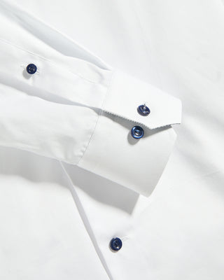 Eton Geomatric Effect Signature Twill Contemporary Shirt White 4 9673