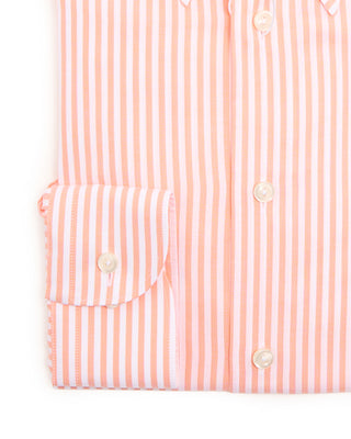 Eton Striped Signature Oxford Contemporary Shirt Orange 3 8448