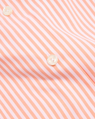 Eton Striped Signature Oxford Contemporary Shirt Orange 5 8487