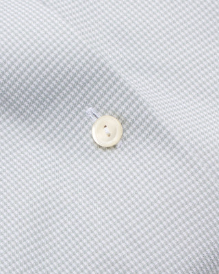 Eton Houndstooth Signature Twill Slim Shirt Sage 4 7478