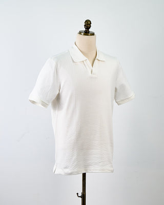 Eton Off White Diamond Jaquard Polo Shirt Off White 1717