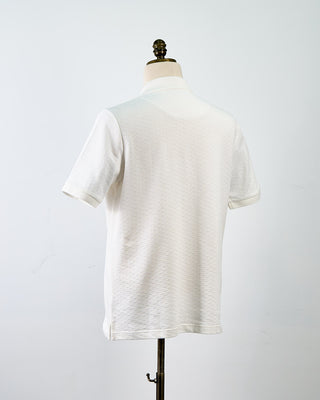 Eton Off White Diamond Jaquard Polo Shirt Off White 1718
