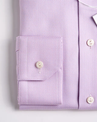 Eton Slim Pink Herringbone Signature Dobby Shirt Pink 483