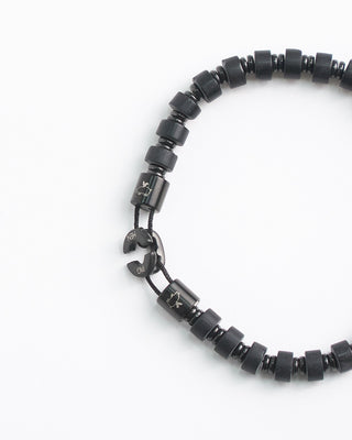 Pig + Hen Brontide 6Mm Black Agate Bracelet Black 