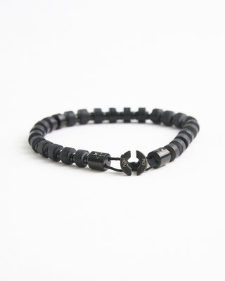 Pig + Hen Brontide 6Mm Black Agate Bracelet Black  2