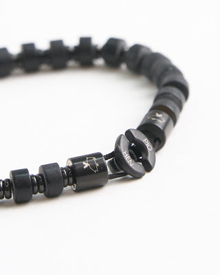 Pig + Hen Brontide 6Mm Black Agate Bracelet Black  3