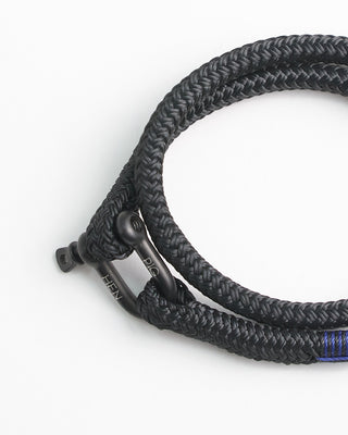Pig + Hen Salty Steve Rope  Clasp Bracelet Black  3
