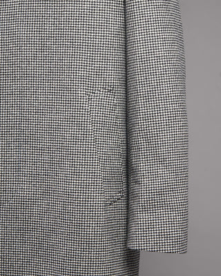 Mackintosh Dunkeld 3/4 Wool Coat Black  White 5 2554