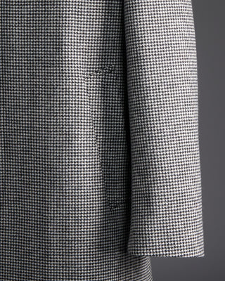 Mackintosh Dunkeld 3/4 Wool Coat Black  White 6414