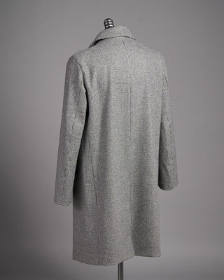Mackintosh Dunkeld 3/4 Wool Coat Black  White 8 2557