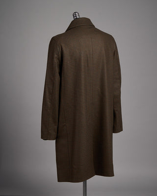 Mackintosh Dunkeld 3/4 Wool Coat Navy  Brown 12 2561