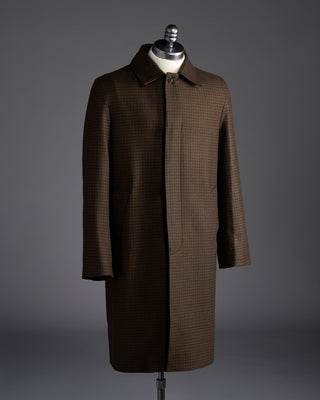 Mackintosh Dunkeld 3/4 Wool Coat Navy  Brown 6407