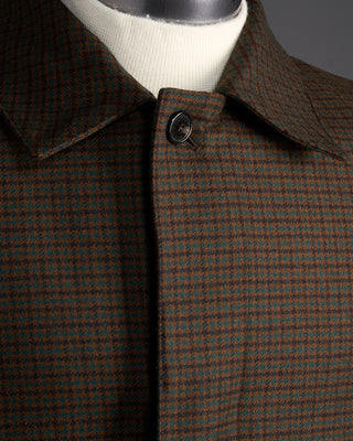 Mackintosh Dunkeld 3/4 Wool Coat Navy  Brown 6409