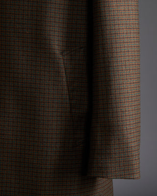 Mackintosh Dunkeld 3/4 Wool Coat Navy  Brown 6411