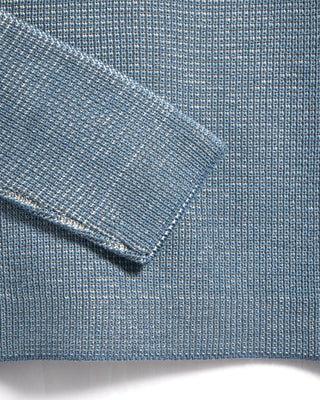 Phil Petter Double Royal Stitch 1/4 Zip Sweater Light Blue 5 3615