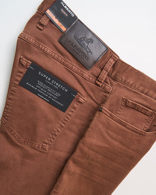 Alberto Pipe Regular Fit Super Stretch Vintaged Denim Rust 0