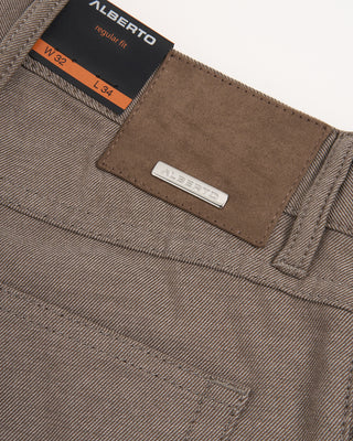 3 Alberto Super Soft Business Chic 5 Pocket Pants Taupe 76