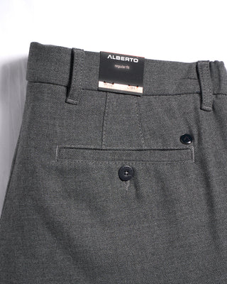 Alberto Washable Dressy Flannel Look Pants Silver 15 3334