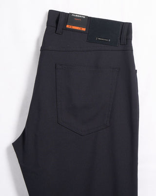 Alberto Elegant Business Ceramica Dressy 5 Pocket Pants Navy 5516