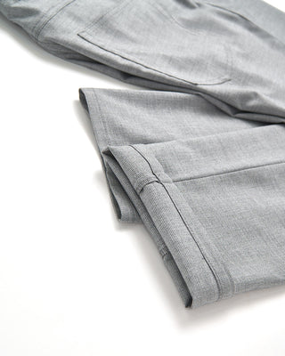 Alberto Light Grey Ceramica Structure Pipe 5 Pocket Pants Grey 840