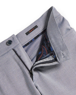 Alberto White  Blue Two Tone Ceramica Pipe 5 Pocket Dressy Pants Navy  White 3 8190