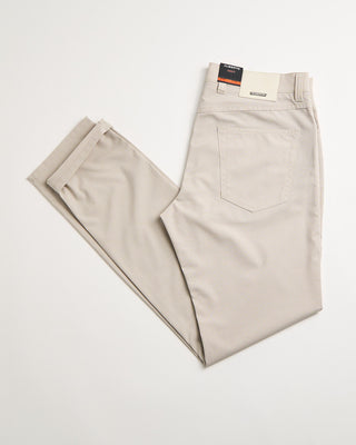 Alberto Beige Ceramica Mini Pepita Pipe 5 Pocket Pants Beige 1 403