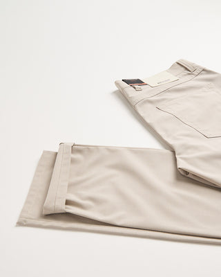 Alberto Beige Ceramica Mini Pepita Pipe 5 Pocket Pants Beige 3 402