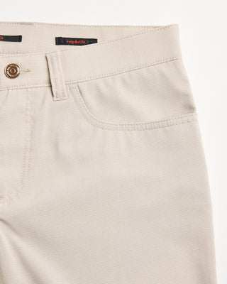 Alberto Beige Ceramica Mini Pepita Pipe 5 Pocket Pants Beige 5 407