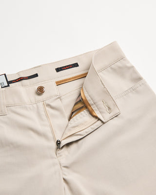 Alberto Beige Ceramica Mini Pepita Pipe 5 Pocket Pants Beige 7 405